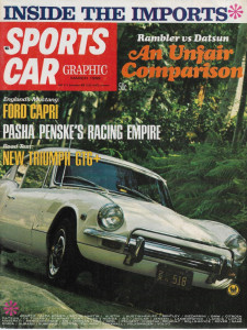 SPORTS CAR GRAPHIC 1969 MAR - GT-6, CAPRI, DINO 206 GT, AMC vs 510
